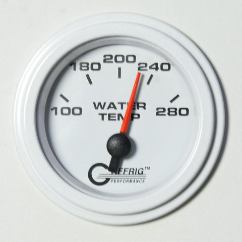 Gaffrig Performance | 5542 | 2"  ELECTRIC WATER TEMP. 100-280 F WHITE