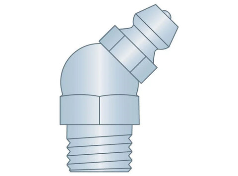 Grease Fitting Zerk 5/16-24 UNF 45D Steel ZY | Pack of 5 | H1712Z3